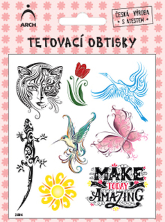 Dětské tetovačky – dívčí ornamenty
