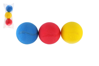 Soft míčky na softtenis pěnový průměr 7cm 3ks