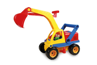 Auto bagr s figurkou