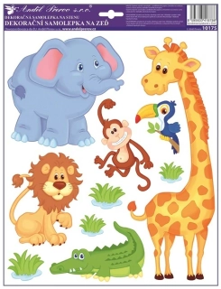 Samolepky na zeď Zoo 33 × 29 cm