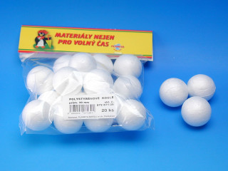 Koule polystyren 30mm-20 ks